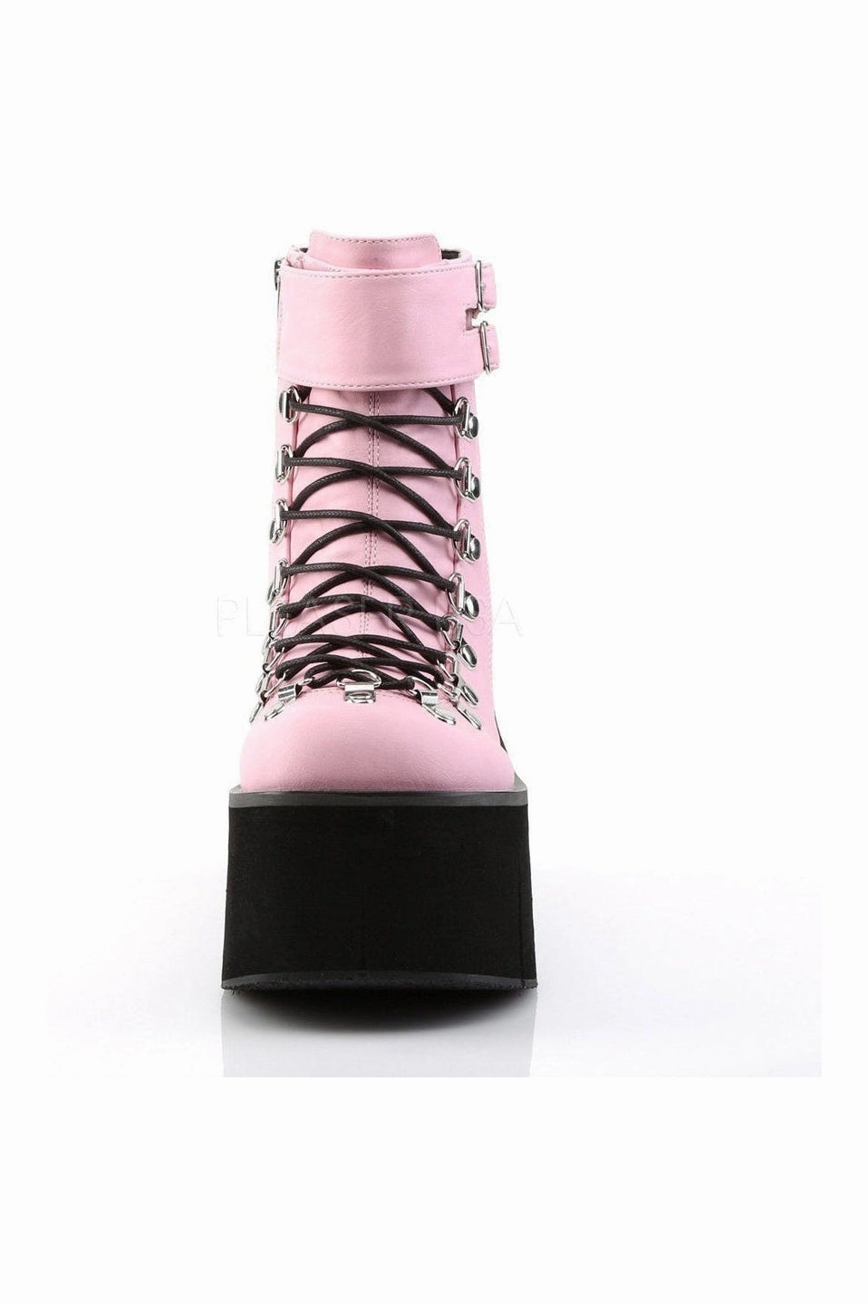 KERA-21 Demonia Ankle Boot | Pink Faux Leather