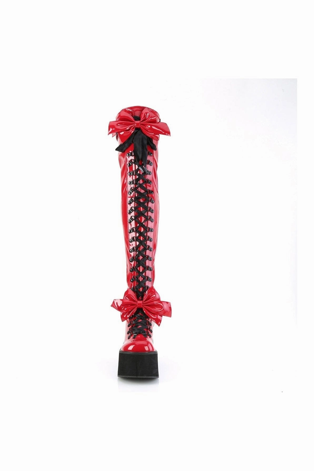 KERA-303 Red Patent Thigh Boot