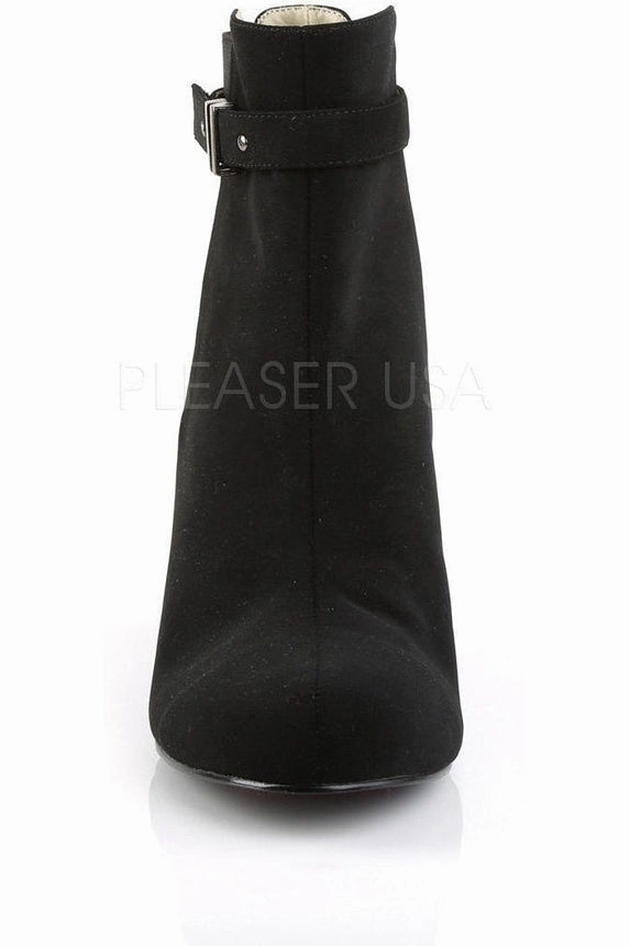 KIMBERLY-102 Ankle Boot | Black Faux Leather