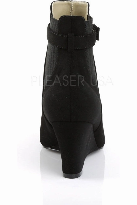 KIMBERLY-102 Ankle Boot | Black Faux Leather