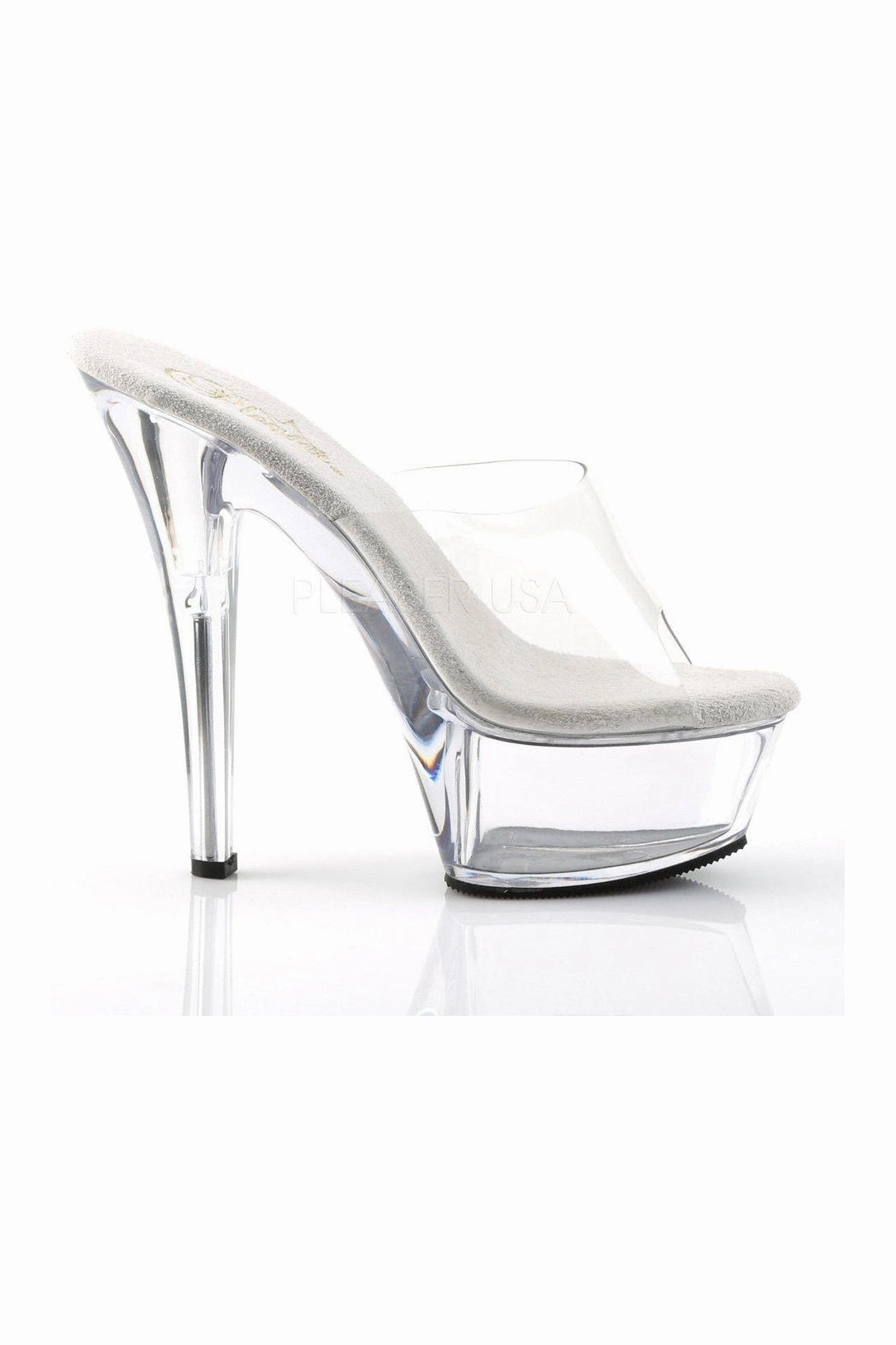 KISS-201 Platform Sandal | Clear Vinyl