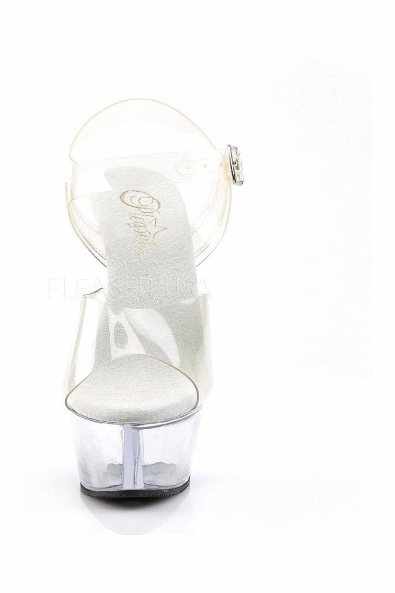 KISS-208 Platform Sandal | Clear Vinyl