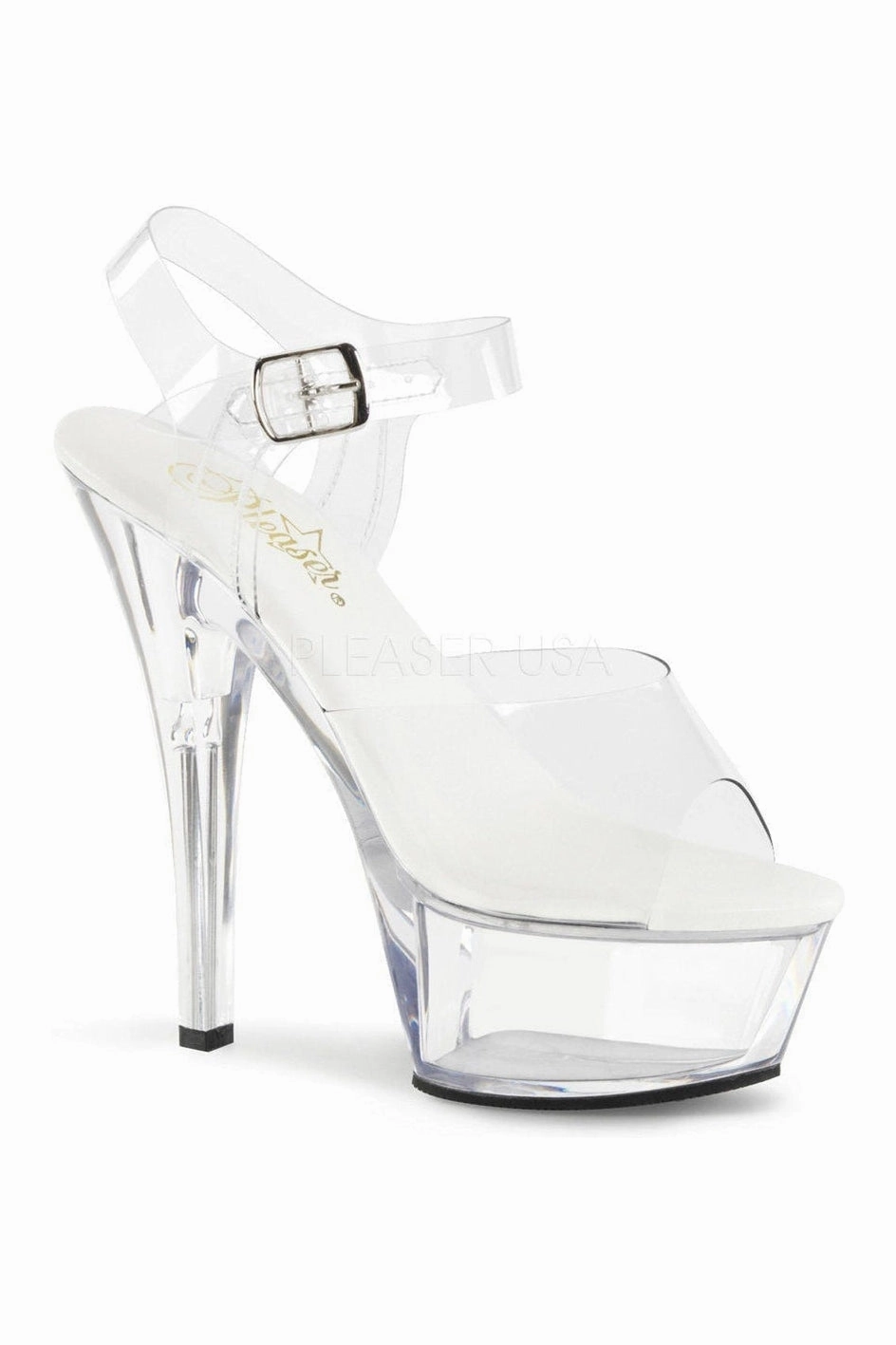 KISS-208VL Platform Sandal | Clear Vinyl