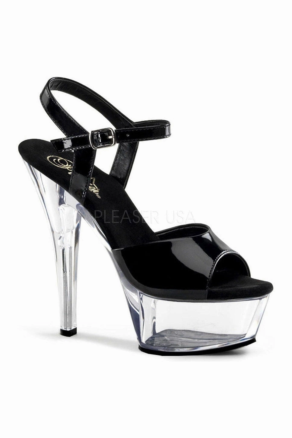 KISS-209 Platform Sandal | Black Patent