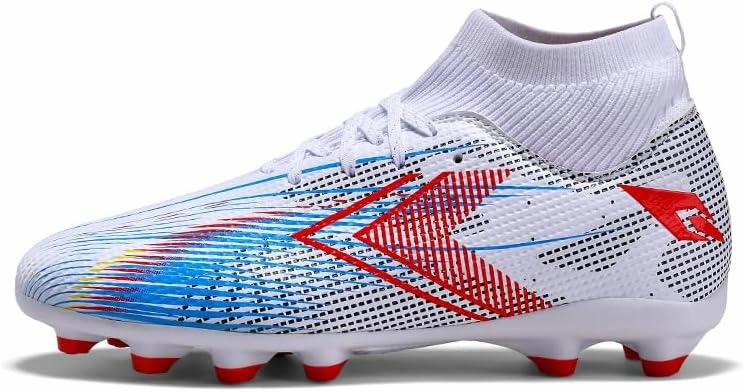 Large-Sized Football Shoes, Suitable for Both Men and Women. They are Breathable Fly-Knit Training Studded Shoes, Also Suitable for Rugby Matches.