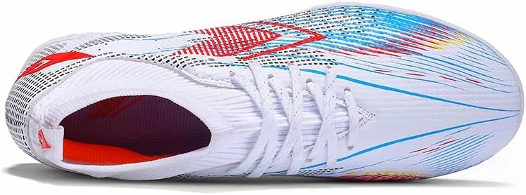 Large-Sized Football Shoes, Suitable for Both Men and Women. They are Breathable Fly-Knit Training Studded Shoes, Also Suitable for Rugby Matches.