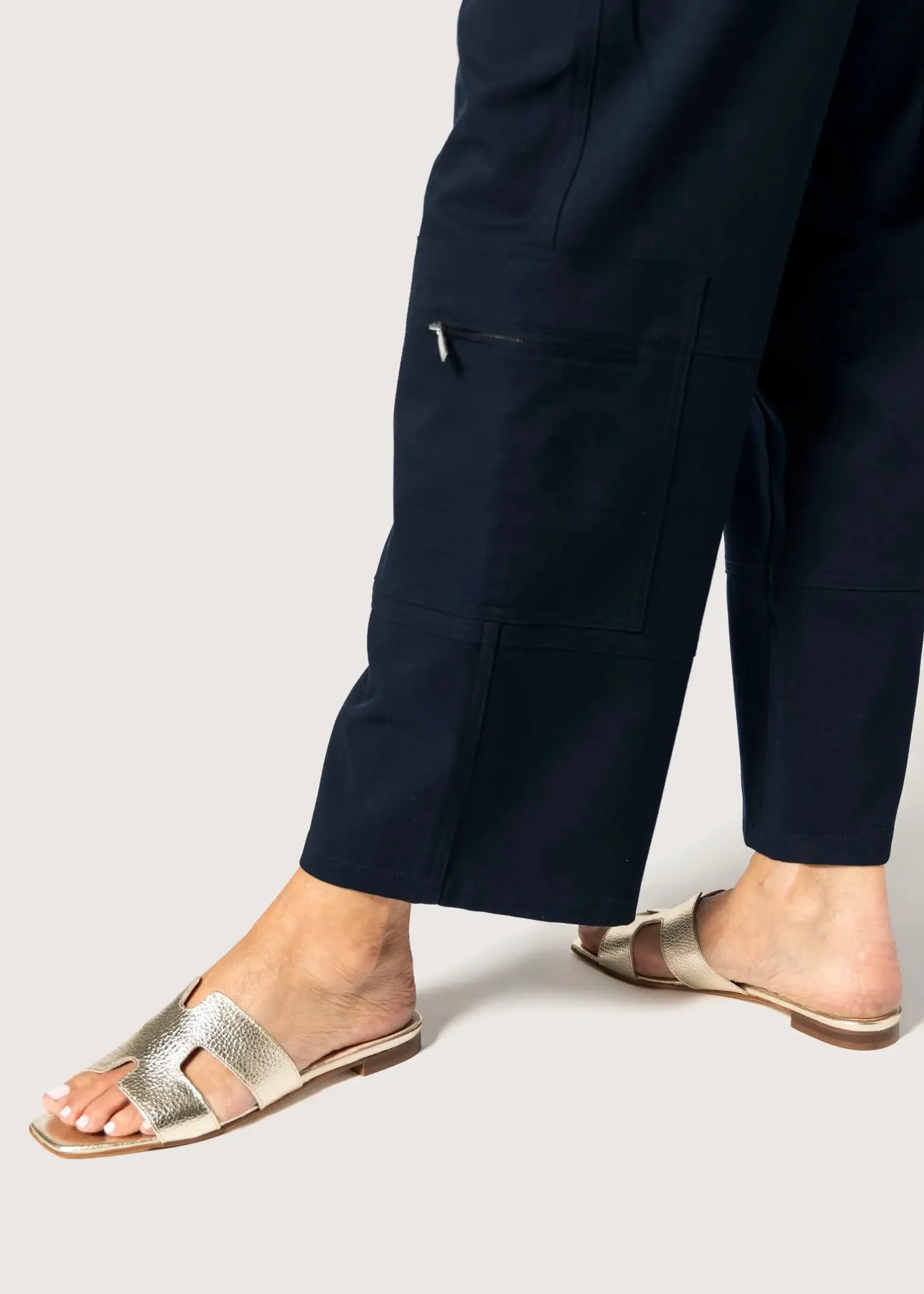 Leather Cutout Sandal