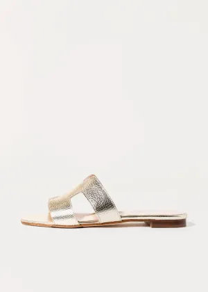 Leather Cutout Sandal