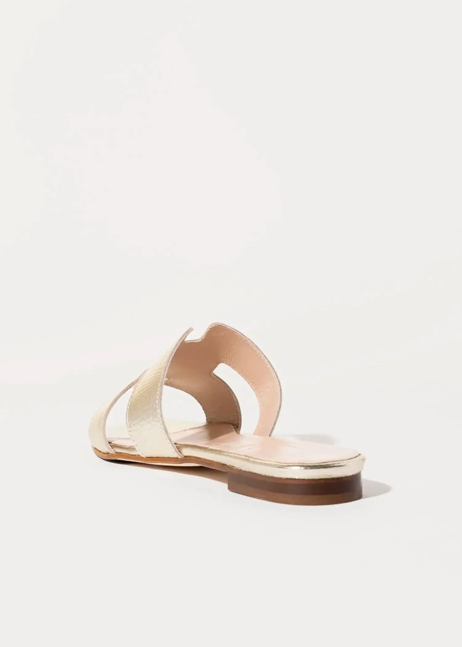 Leather Cutout Sandal