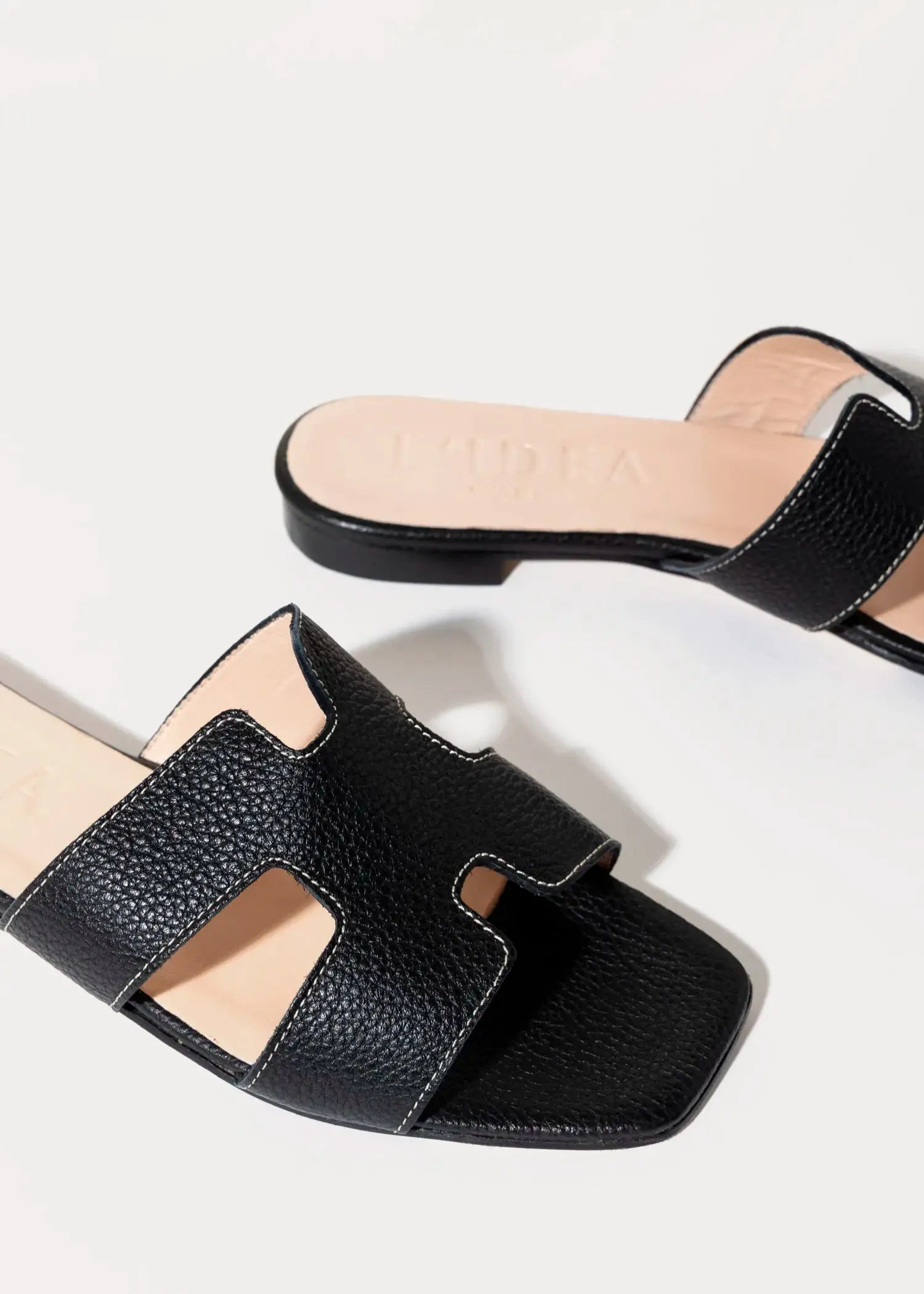 Leather Cutout Sandal