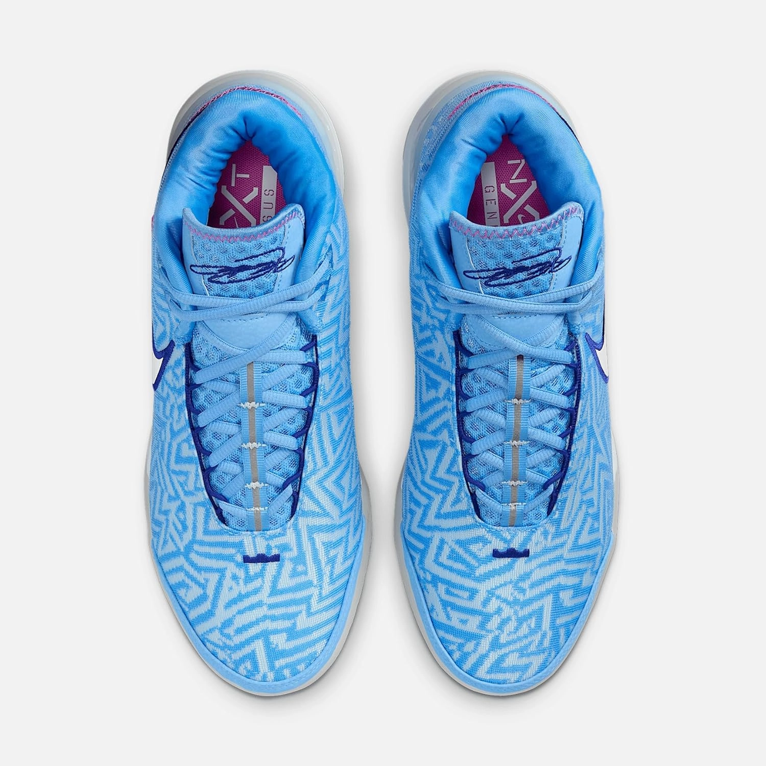 Lebron NXXT Genisus Basketball Shoes (HF0712-402, University Blue/Deep Royal Blue/Fire Pink/White)