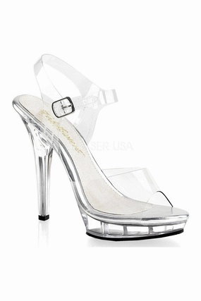 LIP-108 Sandal | Clear Vinyl