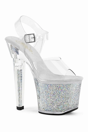 LOVESICK-708SG Clear Vinyl Sandal