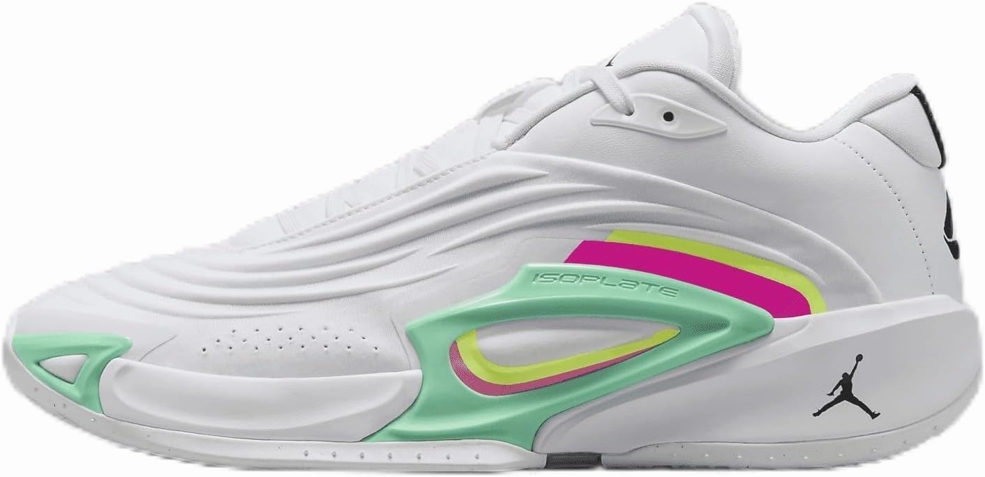 Luka 3 "Photo Finish Basketball Shoes (HQ5054-107, White/Volt Glow/Green Glow/Black) Size 10.5