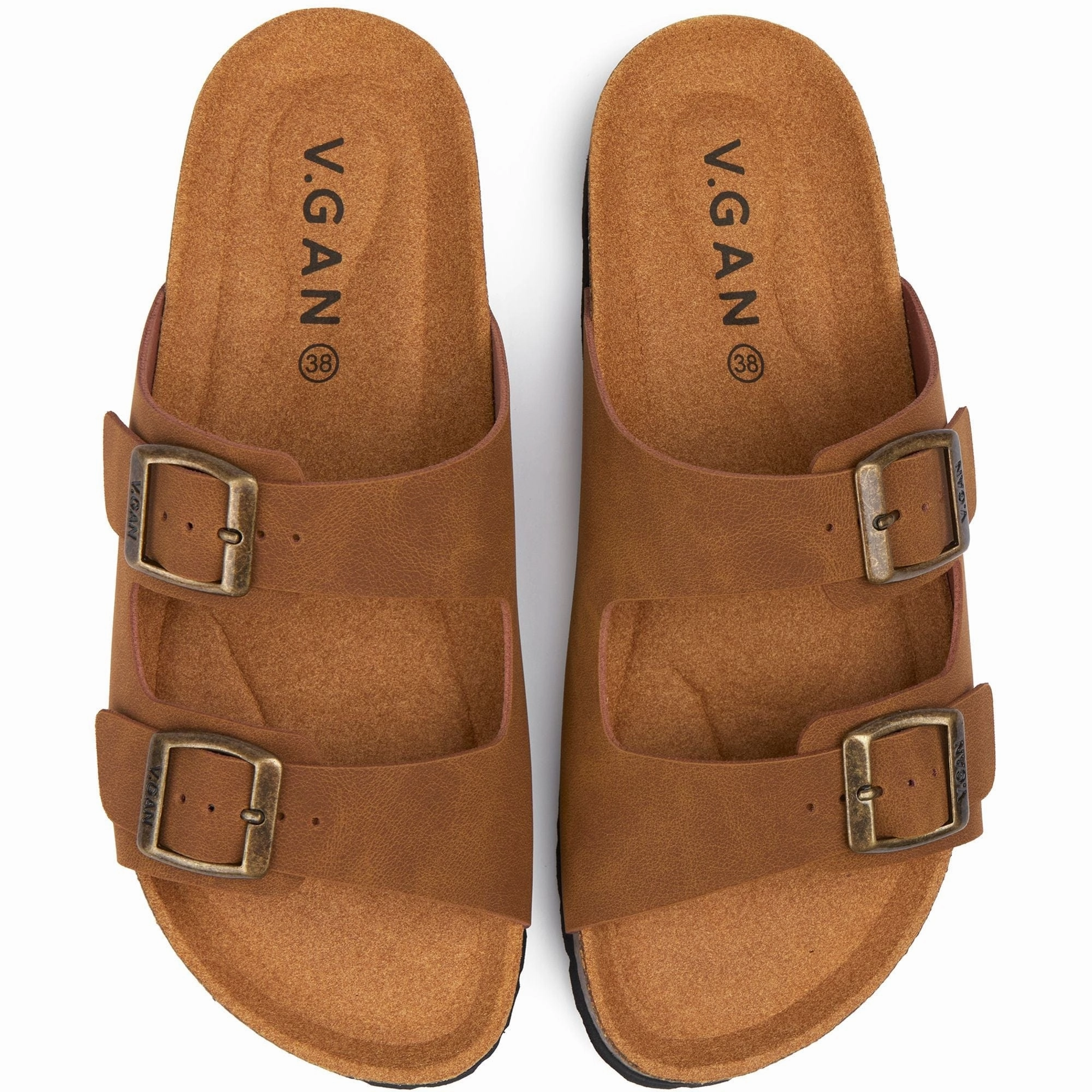 Mango Women's Vegan Comfort Footbed Sandals | Tan