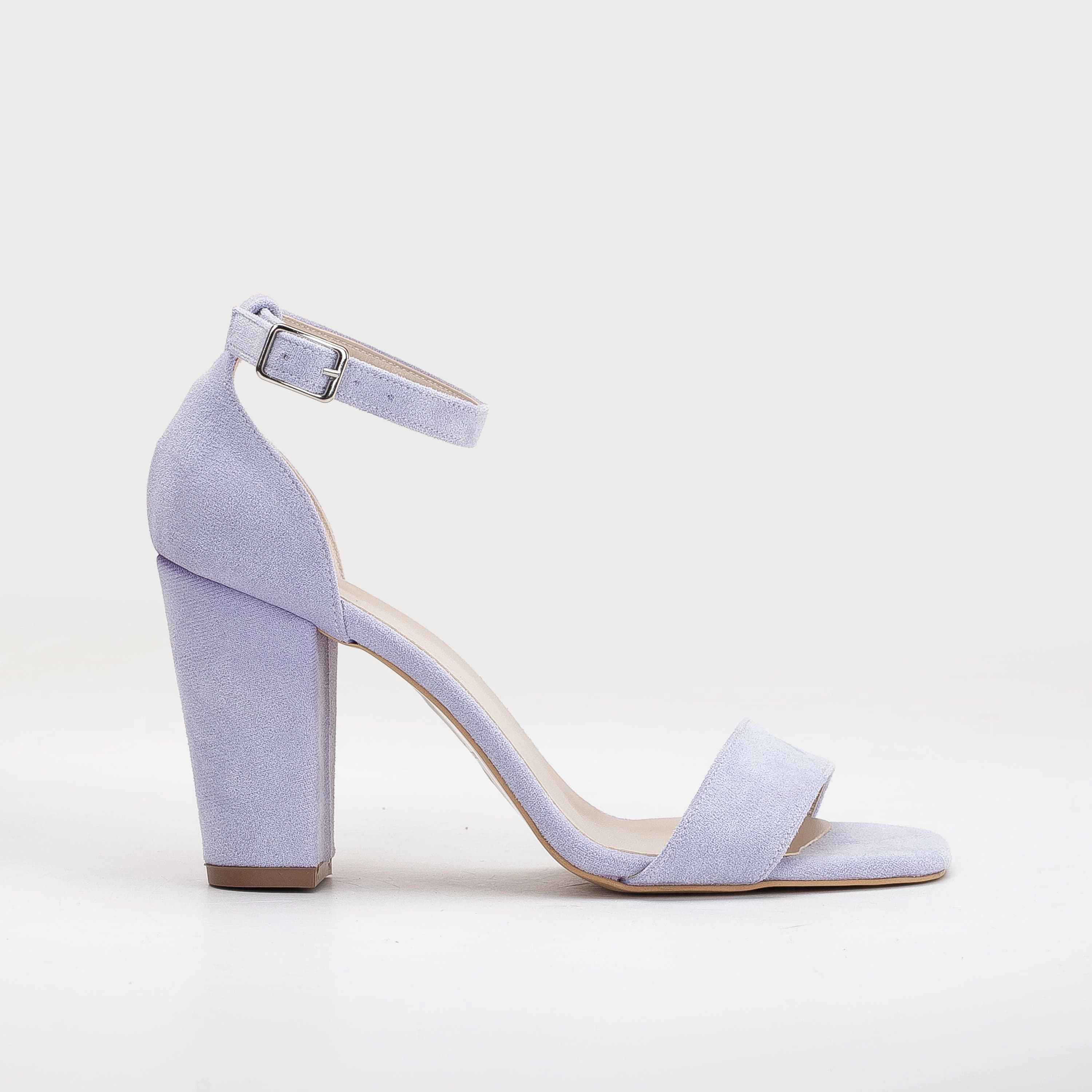 Melissa Vegan Suede Pearl Heeled Sandals | Lilac