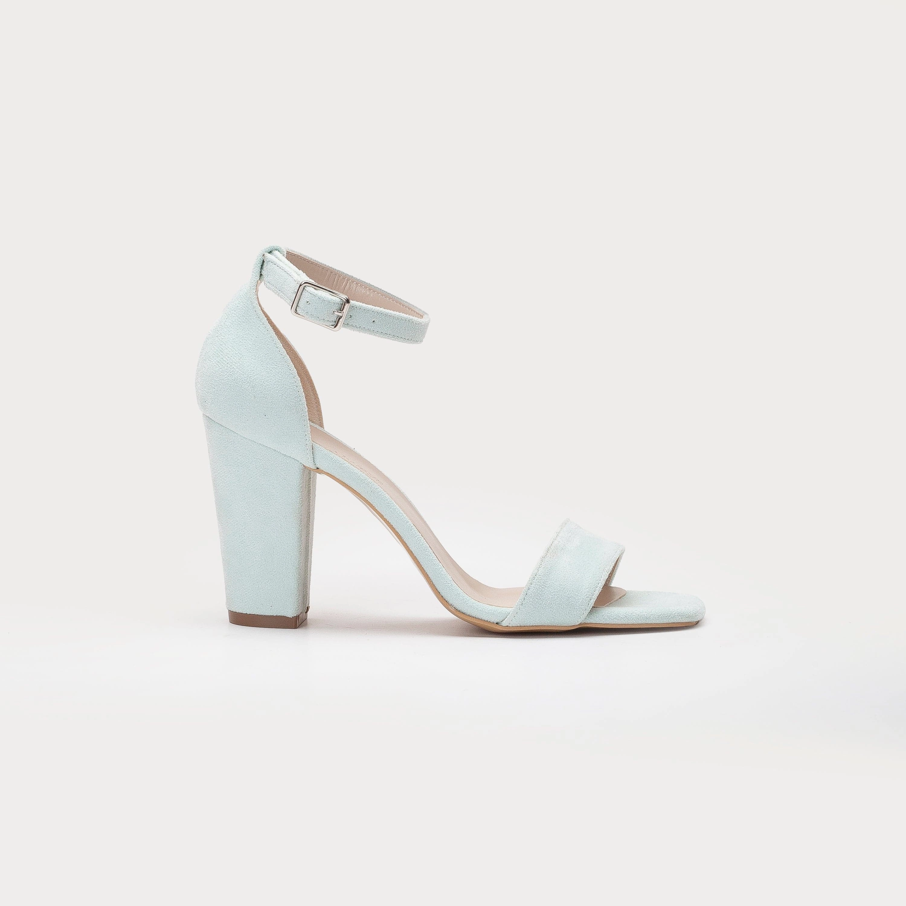 Melissa Vegan Suede Pearl Heeled Sandals | Mint Green