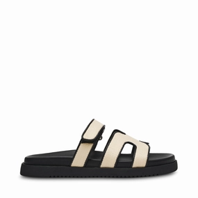 Missile Sandal NAT BLACK RAFFIA