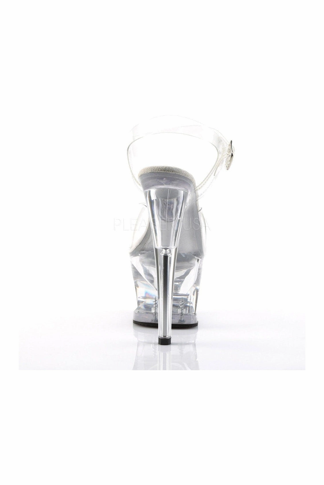 MOON-708 Platform Sandal  | Clear Vinyl
