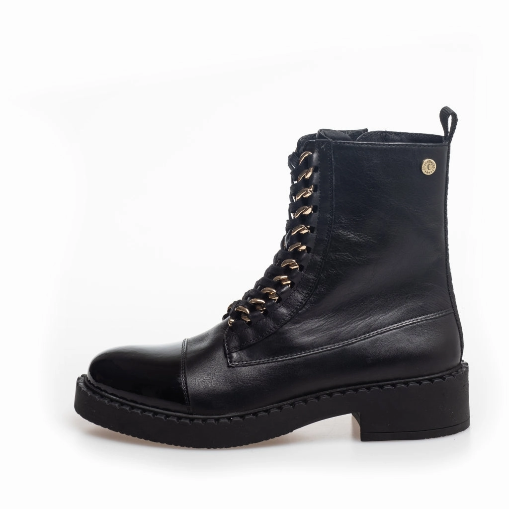 NEW ROCK PATENT - BLACK/GOLD