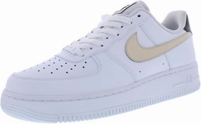 Nike Air Force 1 '07 Unisex Shoes Size 8.5, Color: White/Sanddrift/Velvet Brown
