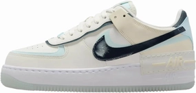 Nike Air Force 1 Shadow Women's Shoes (DZ1847-107, Sail/Glacier Blue/Coconut Milk/Armory Navy) Size 8.5