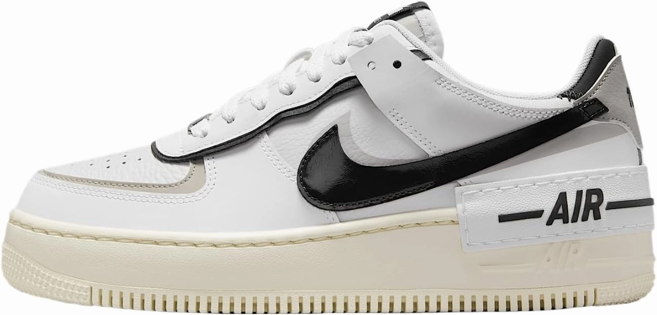 Nike Air Force 1 Shadow Women's Shoes (DZ1847-110, White/College Grey/Platinum Tint/Off Noir)