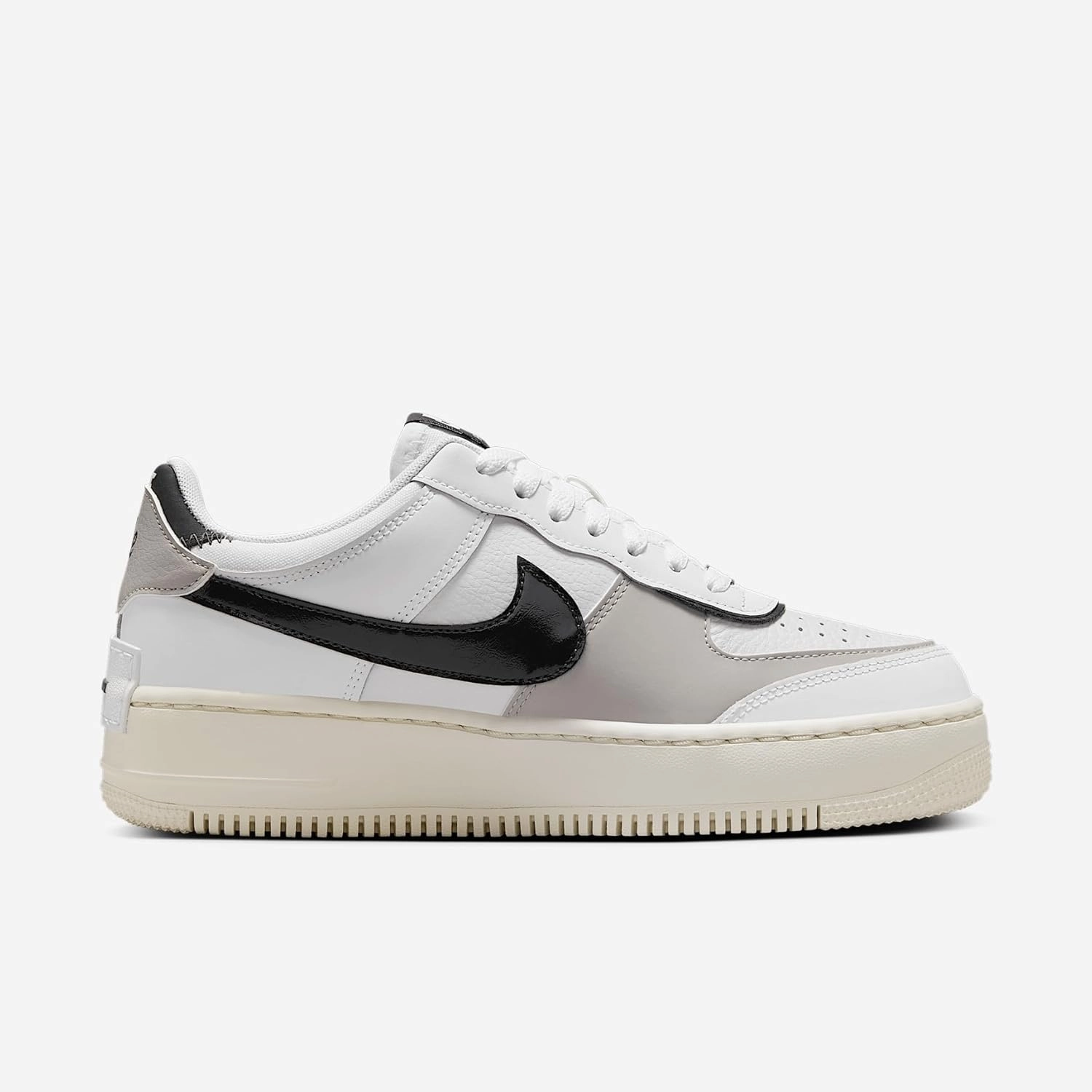 Nike Air Force 1 Shadow Women's Shoes (DZ1847-110, White/College Grey/Platinum Tint/Off Noir)