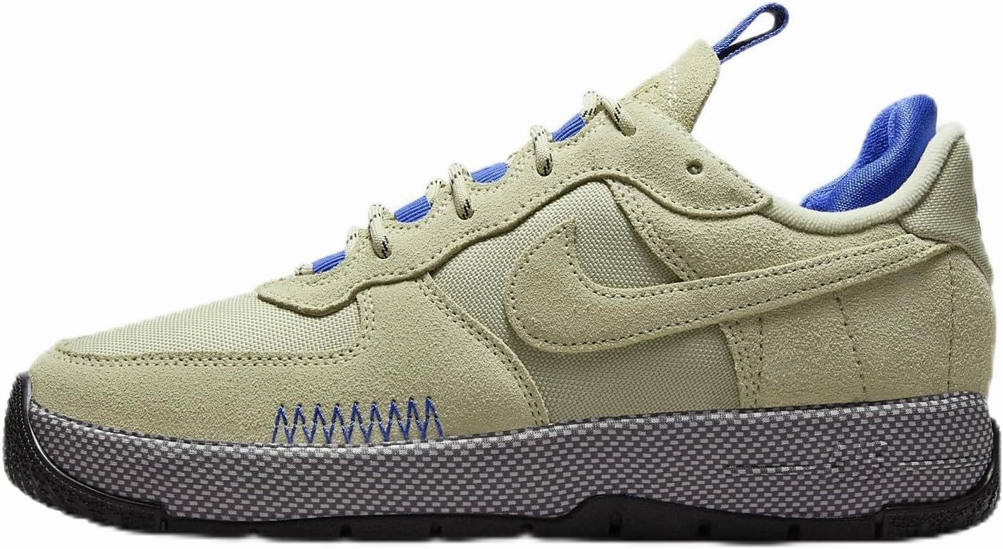 Nike Air Force 1 Wild Women's Shoes (FB2348-301, Olive Aura/Aquarius Blue/Ashen Slate/Racer Blue)