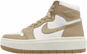 NIKE Air Jordan 1 Elevate High Women's Shoes (DN3253-121, White/Sail/Desert) Size 11.5
