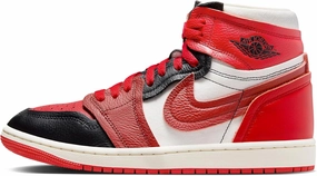 NIKE Air Jordan 1 High Method of Make Women's Shoes (FB9891-600, Sport RED/Black/SAIL/Dune RED) Size 7.5