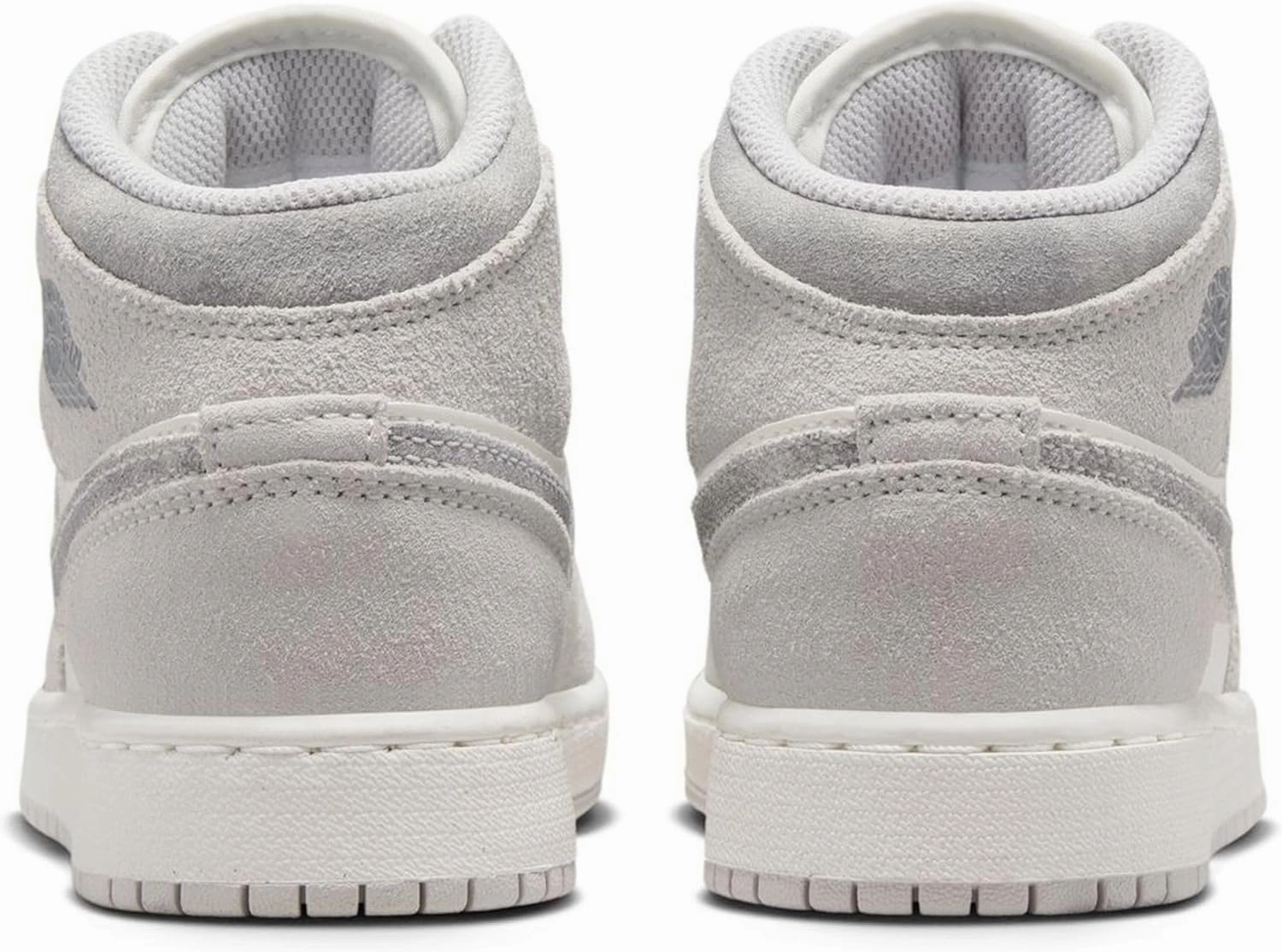 Nike Air Jordan 1 Mid SE Big Kids' Shoes (FQ8088-002, Neutral Grey/Sail/Smoke Grey)