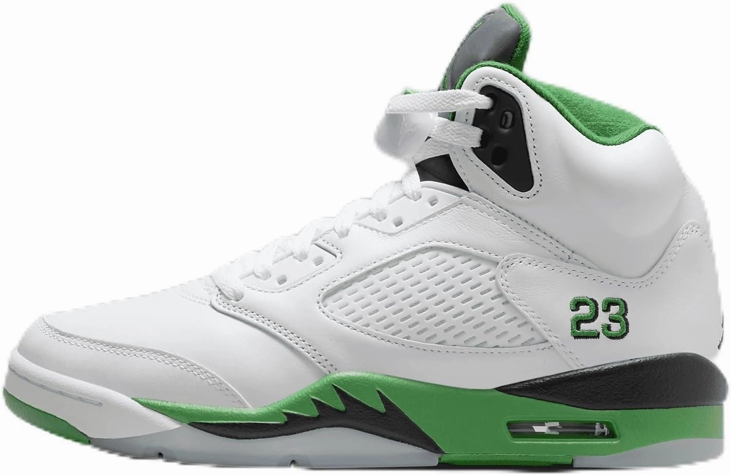 NIKE Air Jordan 5 Retro Lucky Green Women's Shoes (DD9336-103, White/Black/Ice Blue/Lucky Green) Size 5