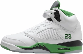 NIKE Air Jordan 5 Retro Lucky Green Women's Shoes (DD9336-103, White/Black/Ice Blue/Lucky Green) Size 5