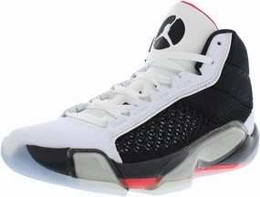 NIKE Air Jordan XXXVIII Fundamental Basketball Shoes (DZ3356-106, White/Siren Red/Black) Size 11.5