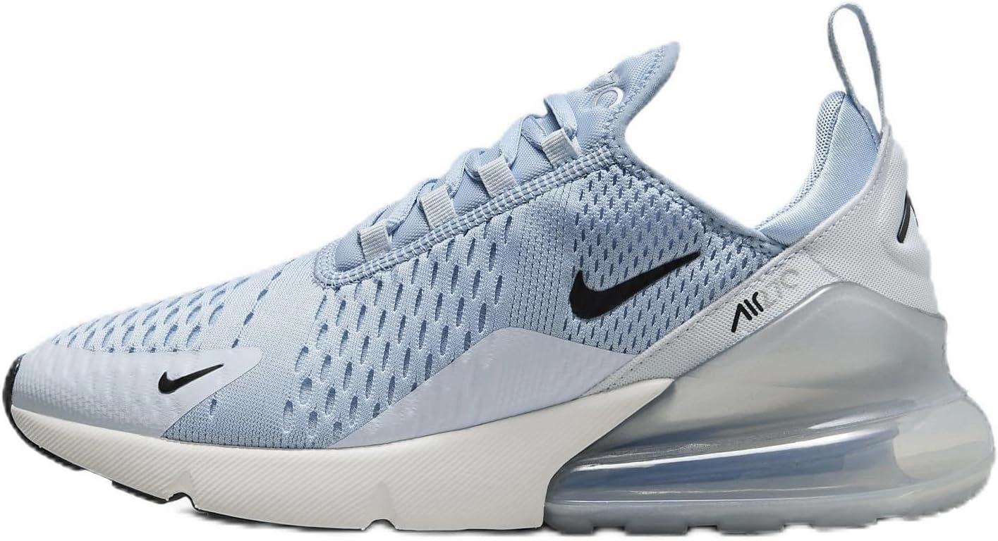 Nike Air Max 270 Women's Shoes (AH6789-405, Light Armory Blue/Football Grey/Summit White/Black) Size 5.5