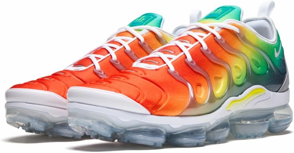 Nike Air Vapormax Plus Men's Shoes (924453-103, White/Neptune Green/Dynamic Yellow)