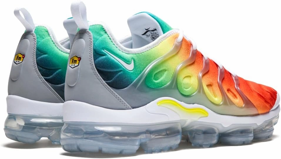 Nike Air Vapormax Plus Men's Shoes (924453-103, White/Neptune Green/Dynamic Yellow)