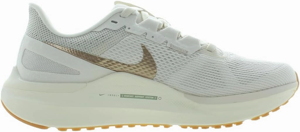 Nike Air Zoom Structure 25 Unisex Shoes Size 6, Color: Phantom/Metallic Gold/White-Meta White
