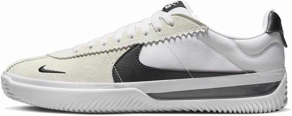 Nike BRSB Skate Shoes (DH9227-101, White/White/Black/Black) Size 11