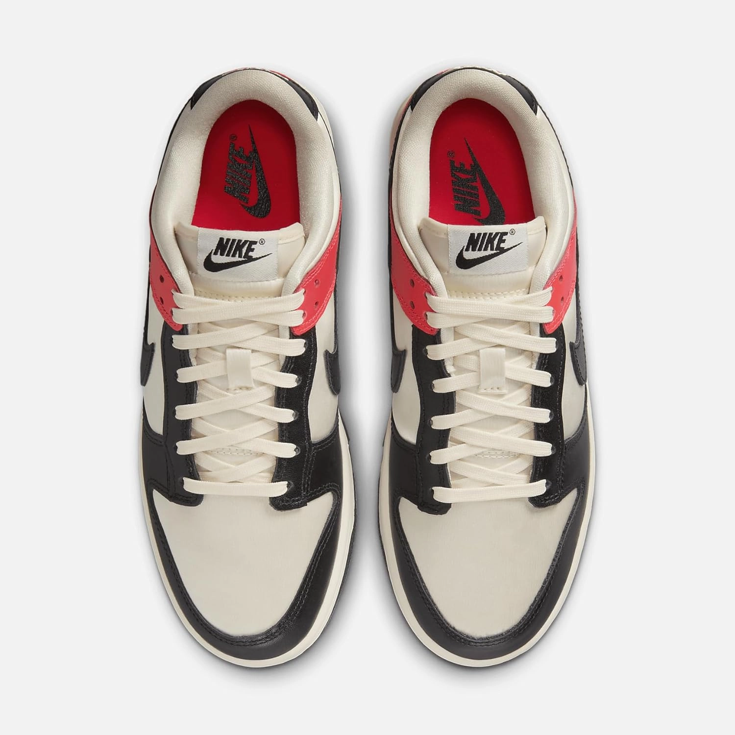 Nike Dunk Low SE Women's Shoes (HQ3423-635, Bright Crimson/Pale Ivory/Black)