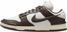 Nike Dunk Low Twist Women's Shoes (DZ2794-003, Phantom/Coconut Milk/Baroque Brown)