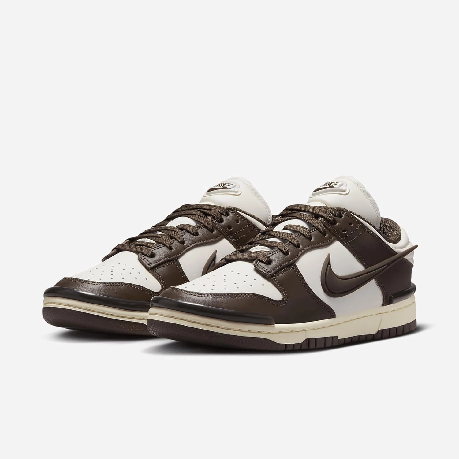 Nike Dunk Low Twist Women's Shoes (DZ2794-003, Phantom/Coconut Milk/Baroque Brown)