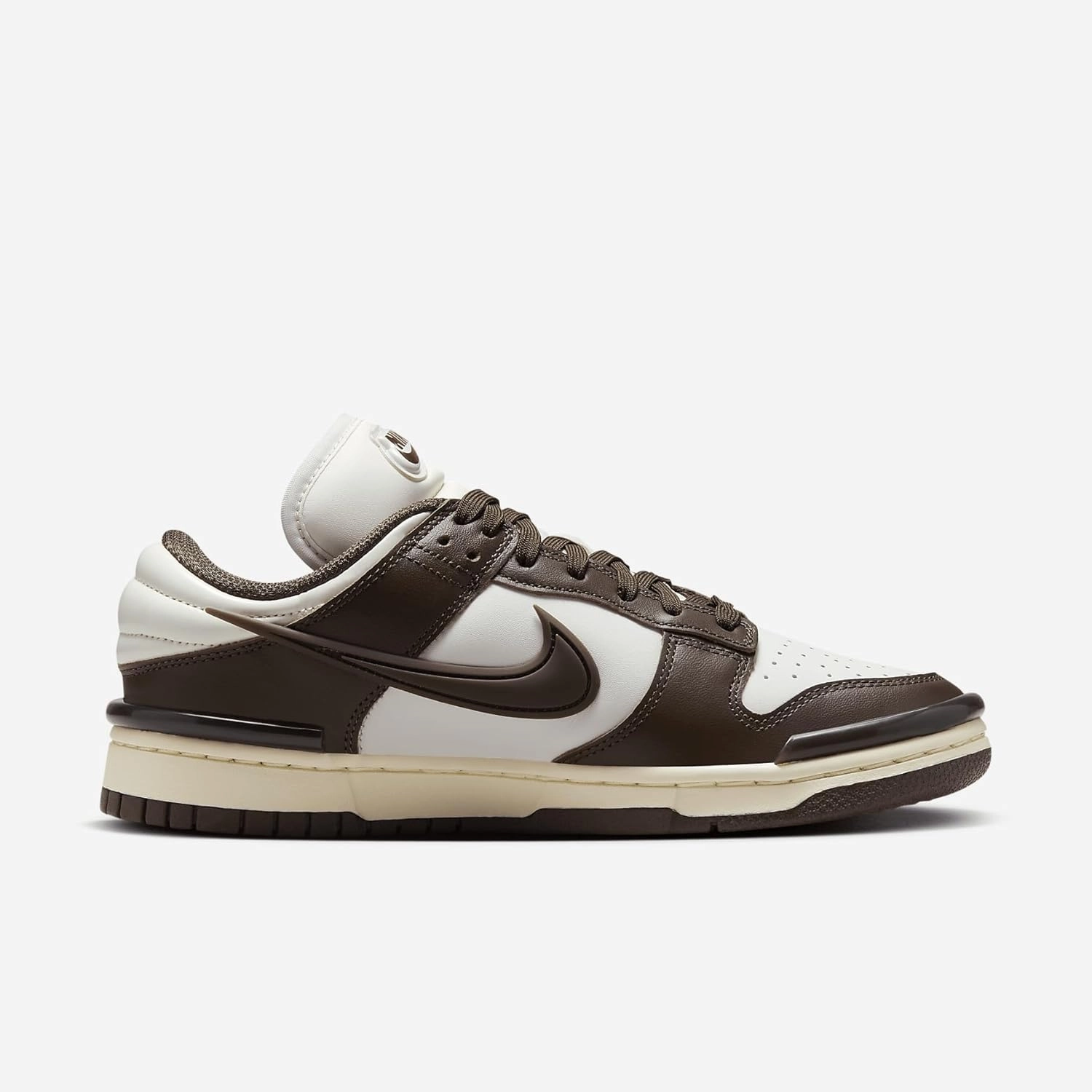 Nike Dunk Low Twist Women's Shoes (DZ2794-003, Phantom/Coconut Milk/Baroque Brown)