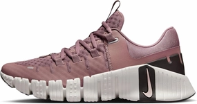 Nike Free Metcon 5 Women's Workout Shoes (DV3950-201, Smokey Mauve/Light Bone/Velvet Brown/Platinum Violet) Size 7.5