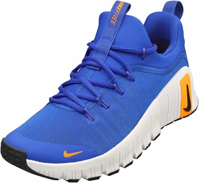 Nike Free Metcon 6 Women's Workout Shoes (FJ7126-400, Racer Blue/Sail/Total Orange/Black) Size 9
