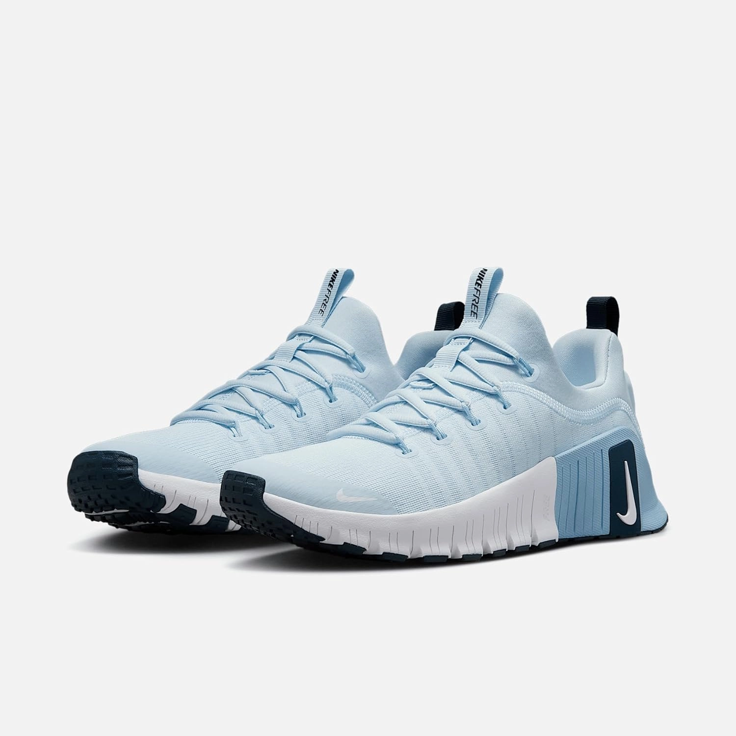 Nike Free Metcon 6 Women's Workout Shoes (FJ7126-402, Blue Tint/Armory Navy/Light Armory Blue/White)