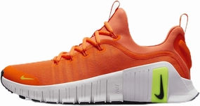 Nike Free Metcon 6 Women's Workout Shoes (FJ7126-800, Total Orange/Football Grey/Volt/Obsidian) Size 8.5