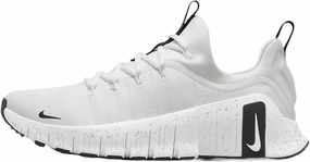 Nike Free Metcon 6 Women's Workout Shoes (HQ3510-100, White/Metallic Silver/Light Smoke Grey/Black)