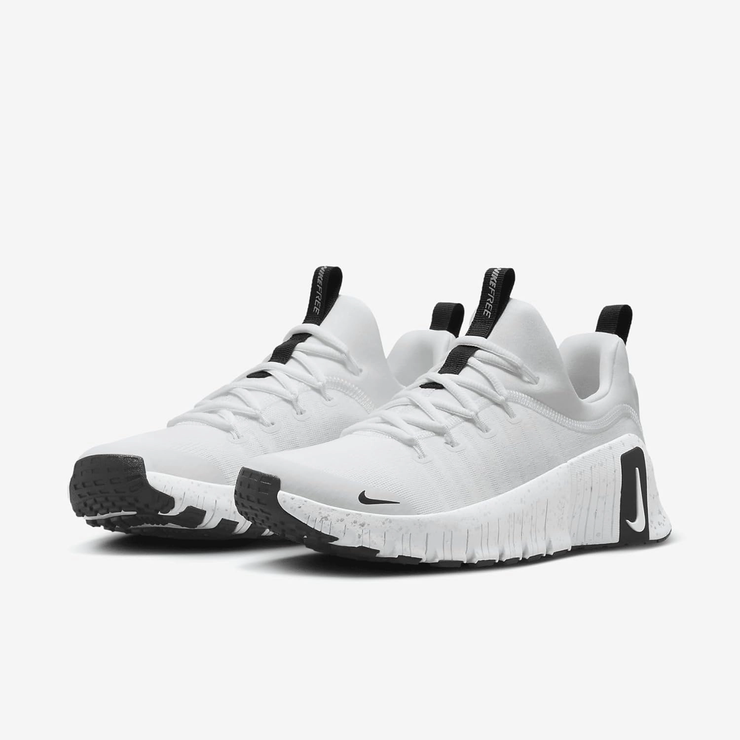 Nike Free Metcon 6 Women's Workout Shoes (HQ3510-100, White/Metallic Silver/Light Smoke Grey/Black)